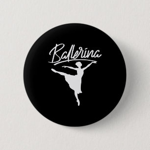 Ballerina Dancer Ronde Button 5,7 Cm