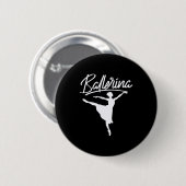 Ballerina Dancer Ronde Button 5,7 Cm (Voorkant /achterkant)