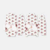 Ballerina Dancer | Roze Bloemen Ballet Verjaardag Bedankdoosjes (Uitgevouwen)