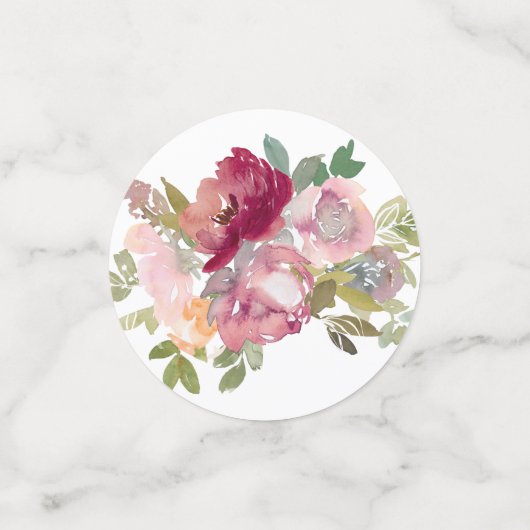 Ballerina Dancer | Roze Bloemen Ballet Verjaardag Confetti (Kleine voorkant)