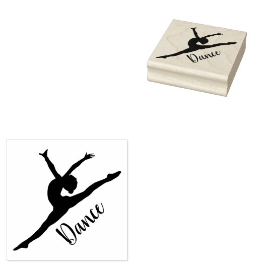 Ballerina Dancer Rubberstempel (Gestempeld)