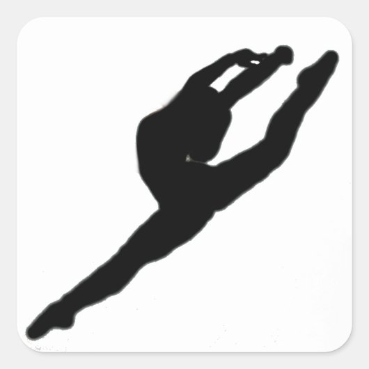 Ballerina Dancer Sticker (Voorkant)