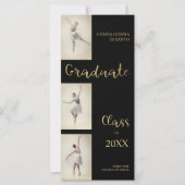 Ballerina Dancer Three Photo Dance Afstuderen (Voorkant)