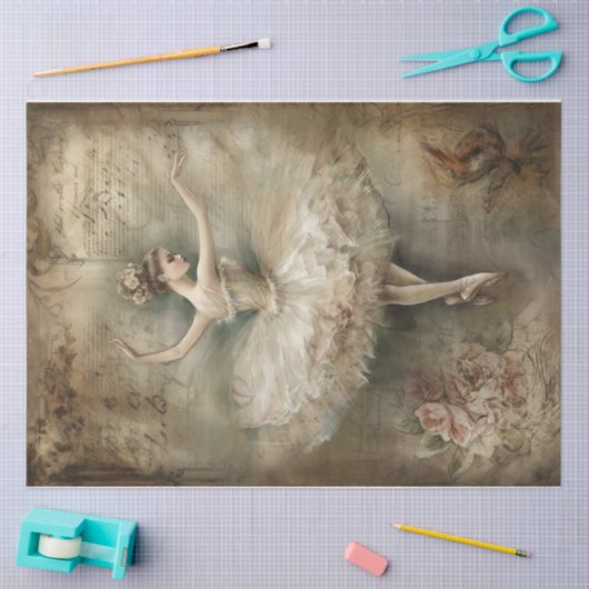 Ballerina Dancer Tissuepapier (Craft)
