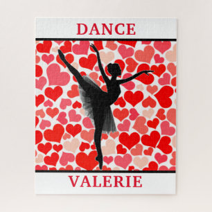 Ballerina Dancer Valentijnsdag Puzzle Legpuzzel