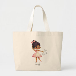 Ballerina Dancer Waterverf Theme Grote Tote Bag