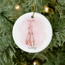 Ballerina Dancer Waterverf Theme Keramisch Ornamen Ornament