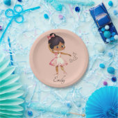 Ballerina Dancer Waterverf Theme Papieren Bordje (Feest)