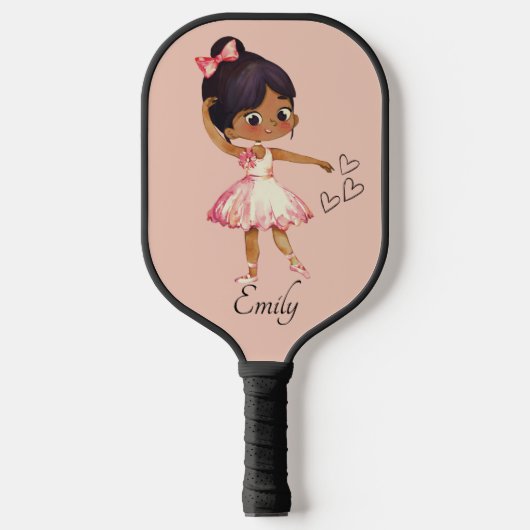 Ballerina Dancer Waterverf Theme Pickleball Paddle (Voorkant)