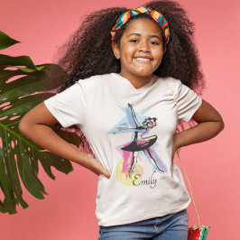 Ballerina Dancer Waterverf Theme T-shirt