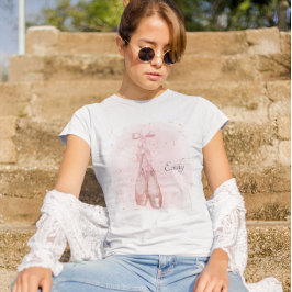 Ballerina Dancer Waterverf Theme T-shirt