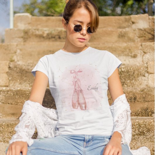 Ballerina Dancer Waterverf Theme T-shirt