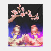 Ballerina Dancers Fleece Deken (Voorkant)