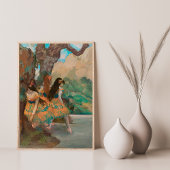 Ballerina Dancers in Sinaasappel van Edgar Degas V Poster