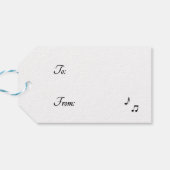 Ballerina Dancing and the Music Follows Cadeaulabel (Achterkant Horizontaal)