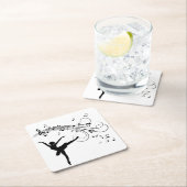 Ballerina Dancing and the Music Follows Kartonnen Onderzetters (Insitu)