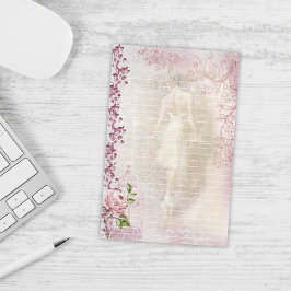 Ballerina Dancing en Pointe Floral Lined Briefpapier
