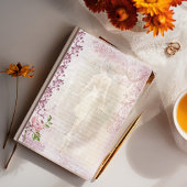 Ballerina Dancing en Pointe Floral Lined Briefpapier