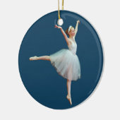 Ballerina Dancing on Blue Ornament (Links)