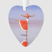 Ballerina Dancing on the Beach Ornament (voorkant)
