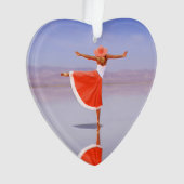 Ballerina Dancing on the Beach Ornament (voorkant)