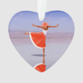 Ballerina Dancing on the Beach Ornament (achterkant)
