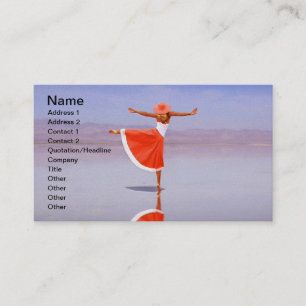 Ballerina Dancing on the Beach Visitekaartje