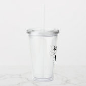 Ballerina Dancing with Music Acryl Drinkbeker (Rechts)