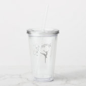 Ballerina Dancing with Music Acryl Drinkbeker (Achterkant)