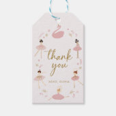 Ballerina Dank u Label · Ballet Gift Label 1 Cadeaulabel (Voorkant)