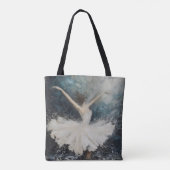 Ballerina Dans Abstracte Kunst Tote Bag (Achterkant)