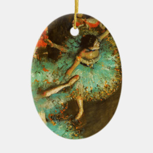 Ballerina Dans Groene Danser Edger Degas Schilderi Keramisch Ornament