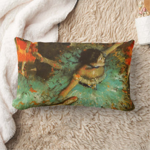 Ballerina Dans Groene Danser Edger Degas Schilderi Kussen