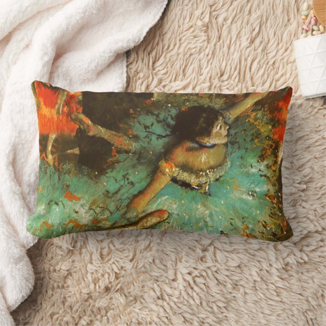 Ballerina Dans Groene Danser Edger Degas Schilderi Kussen (Deken)