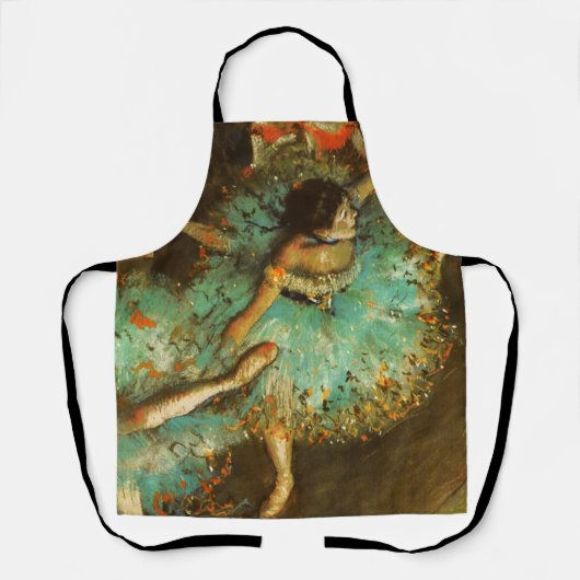 Ballerina Dans Groene Danser Edger Degas Schilderi Schort (Voorkant)