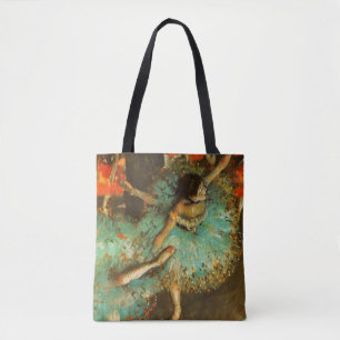 Ballerina Dans Groene Danser Edger Degas Schilderi Tote Bag