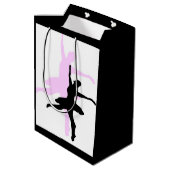 Ballerina Dans Roze & Zwart Medium Cadeauzakje (Achterkant Gekanteld)