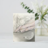 Ballerina dans van het zwandige Briefkaart (Staand voorkant)