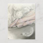 Ballerina dans van het zwandige Briefkaart (Voorkant)