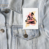 Ballerina dansen in kleur  button (Insitu)
