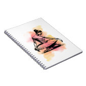 Ballerina dansen in kleur notitieboek (Rechterzijde)