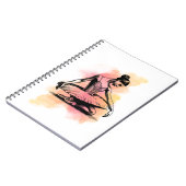 Ballerina dansen in kleur notitieboek (Linkerzijde)