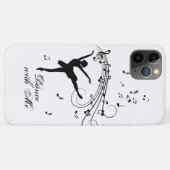 Ballerina Dansend met Muzieknoten Case-Mate iPhone Case (Achterkant (horizontaal))