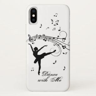 Ballerina Dansend met Muzieknoten Case-Mate iPhone Case