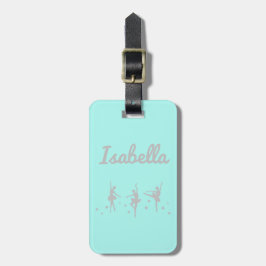 Ballerina Danser Bagage Label | Uitvoering Verjaar