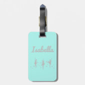 Ballerina Danser Bagage Label | Uitvoering Verjaar (Achterkant verticaal)