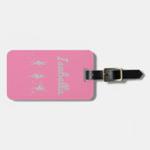Ballerina Danser Bagage Label | Uitvoering Verjaar (Voorkant horizontaal)