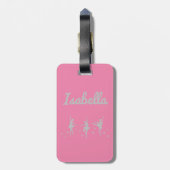 Ballerina Danser Bagage Label | Uitvoering Verjaar (Achterkant verticaal)