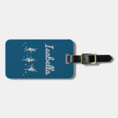 Ballerina Danser Bagage Label | Uitvoering Verjaar (Voorkant horizontaal)
