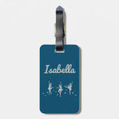 Ballerina Danser Bagage Label | Uitvoering Verjaar (Achterkant verticaal)
